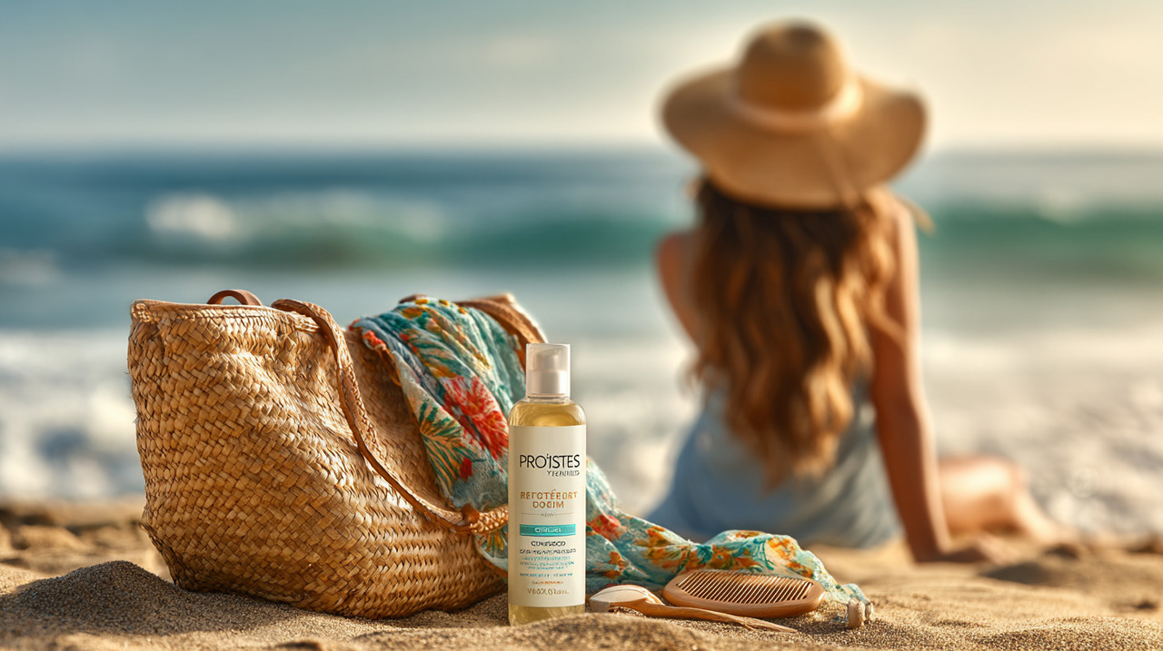 Os raios solares, combinados com o contato constante com o sal e o cloro, agem como agentes agressores sobre a estrutura do cabelo