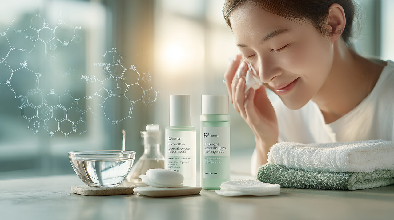 A pele possui naturalmente um pH levemente ácido, que varia entre 4,5 e 5,5