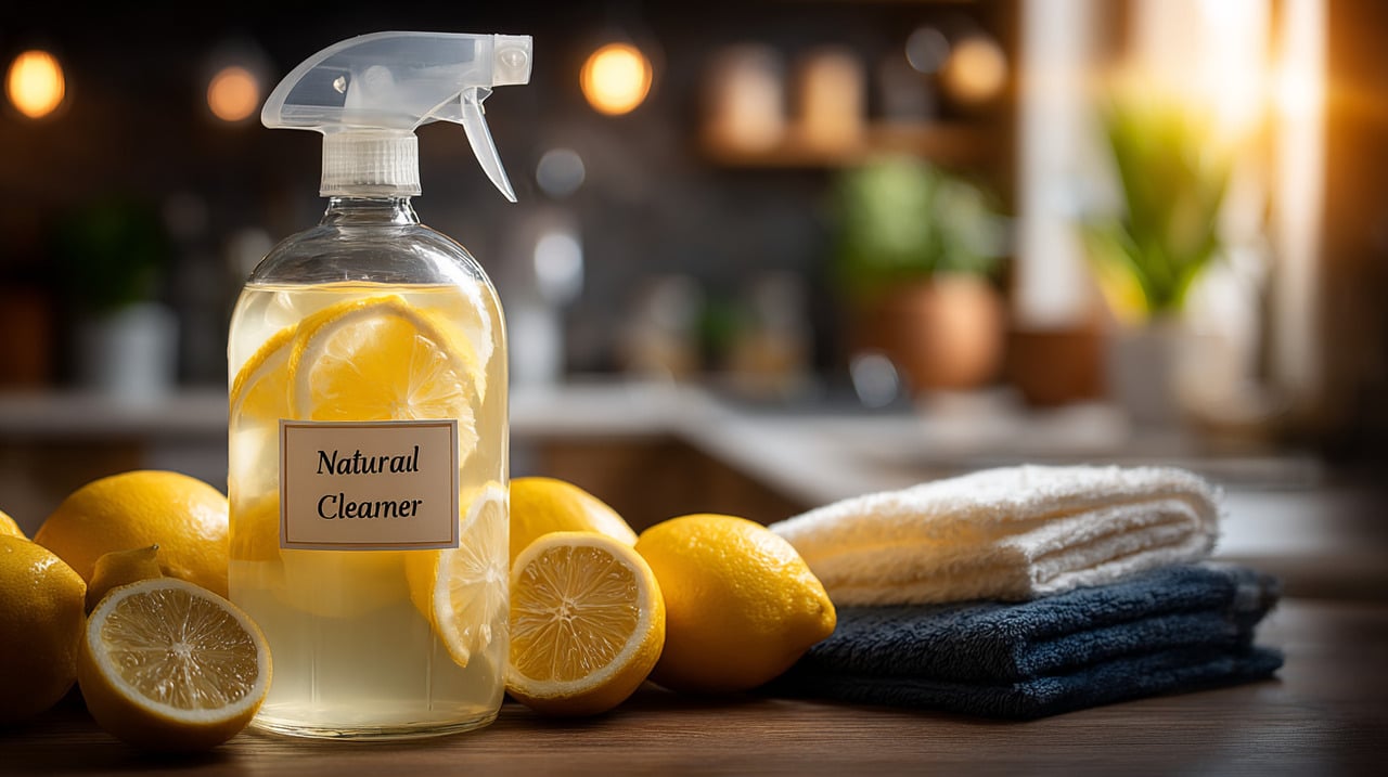 A mistura de vinagre e limão é utilizada principalmente para limpeza de superfícies variadas como bancadas, azulejos, vidros e fogões