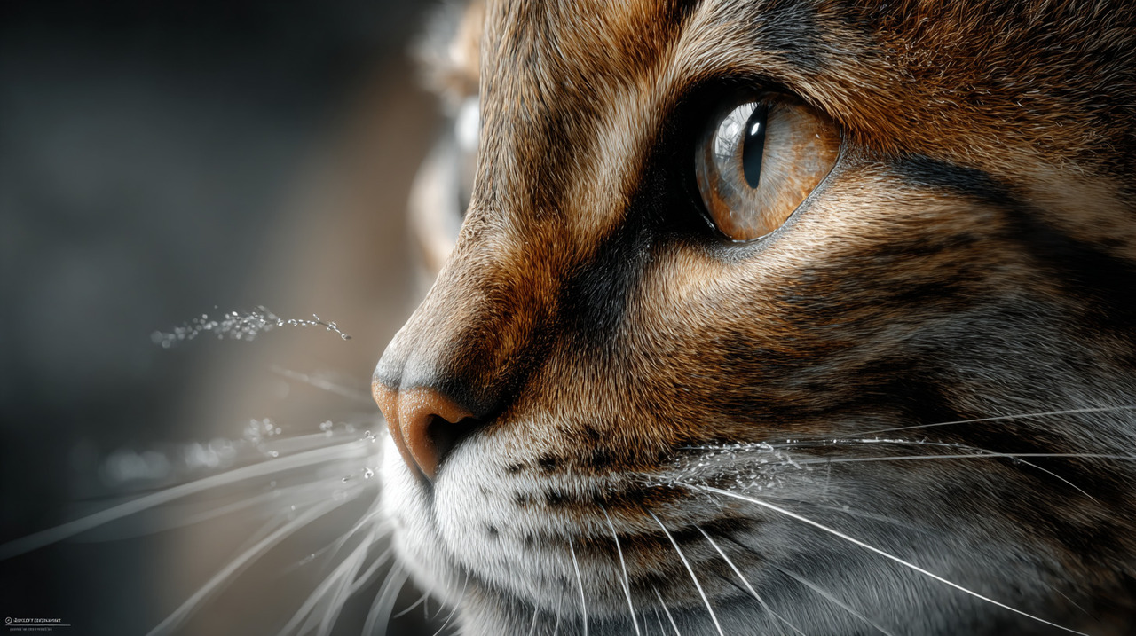 Os bigodes, também conhecidos como vibrissas, são estruturas sensoriais essenciais para a sobrevivência e orientação do gato