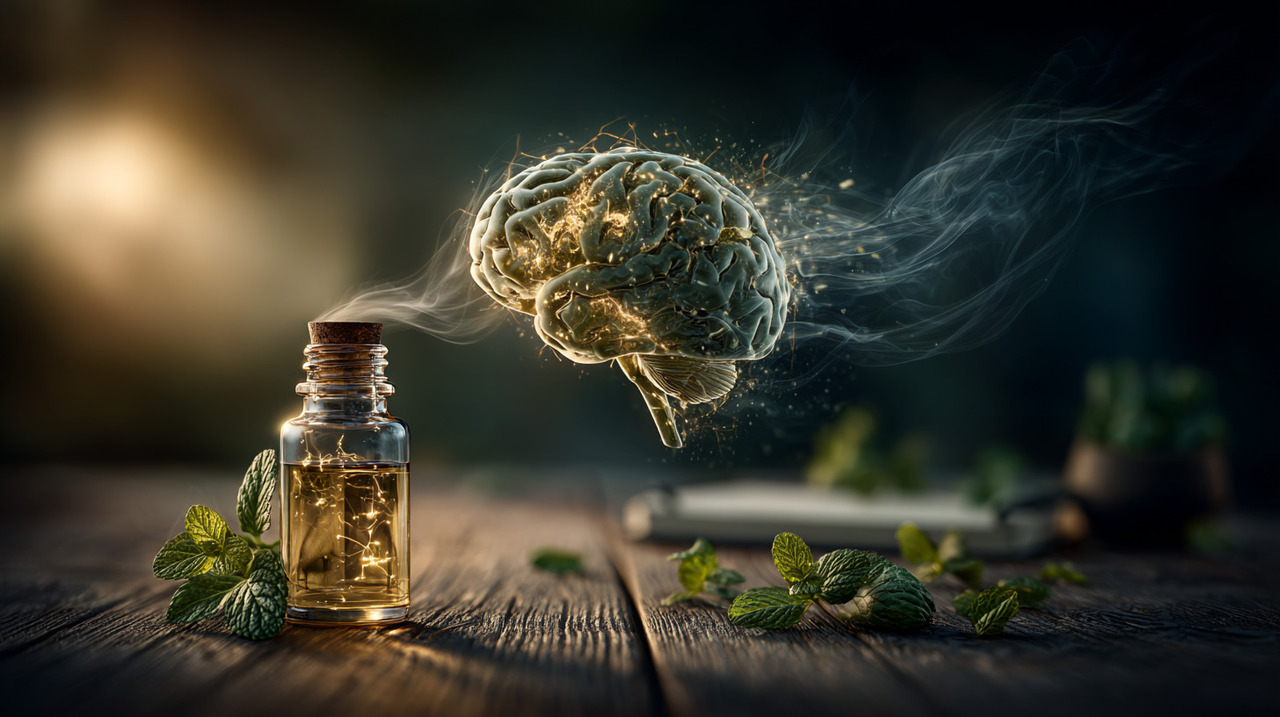 O óleo essencial de hortelã-pimenta é obtido por destilação das folhas e possui alto teor de mentol