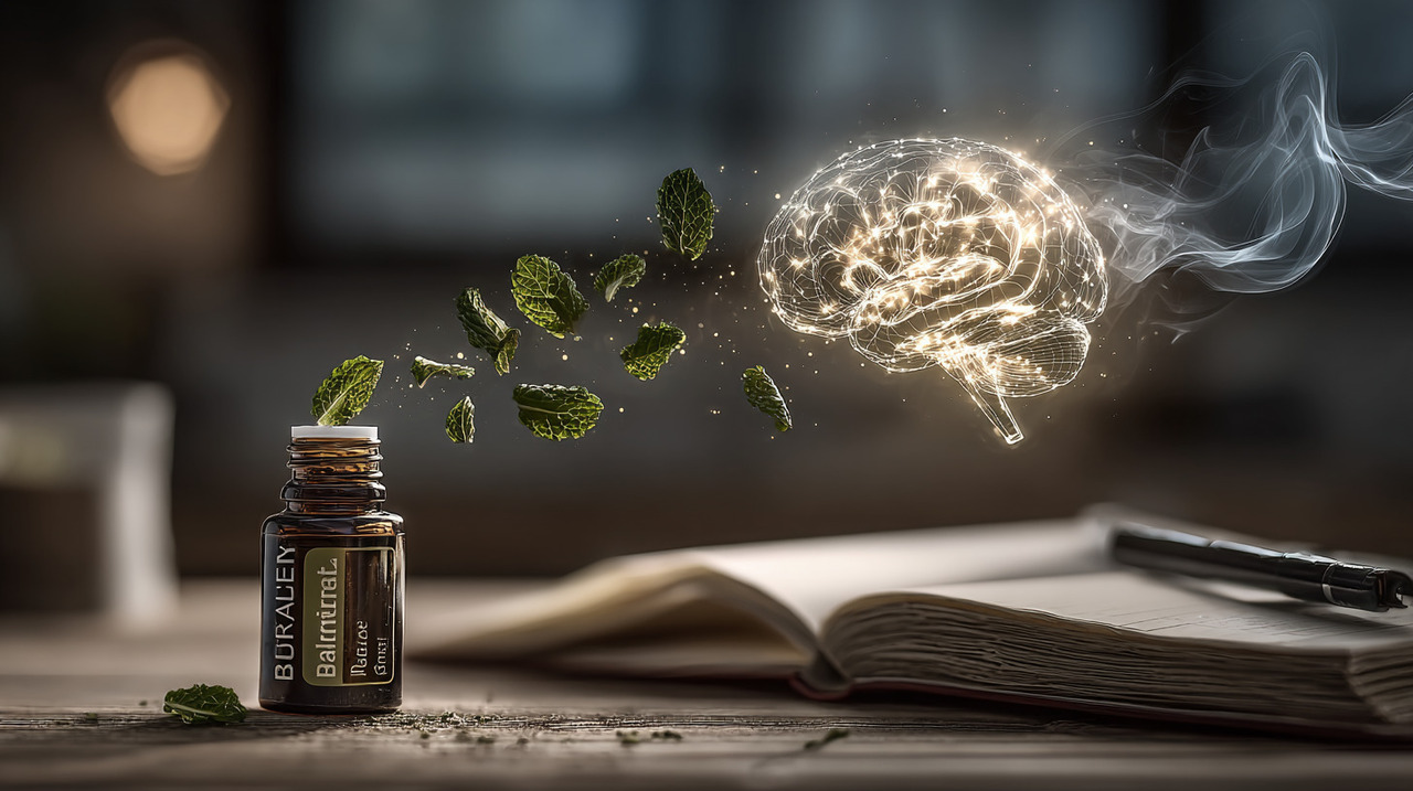 O óleo essencial de hortelã-pimenta é obtido por destilação das folhas e possui alto teor de mentol