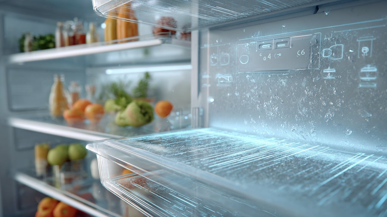 A frieza extra na parte traseira da geladeira é em grande parte atribuída ao design do sistema de refrigeração