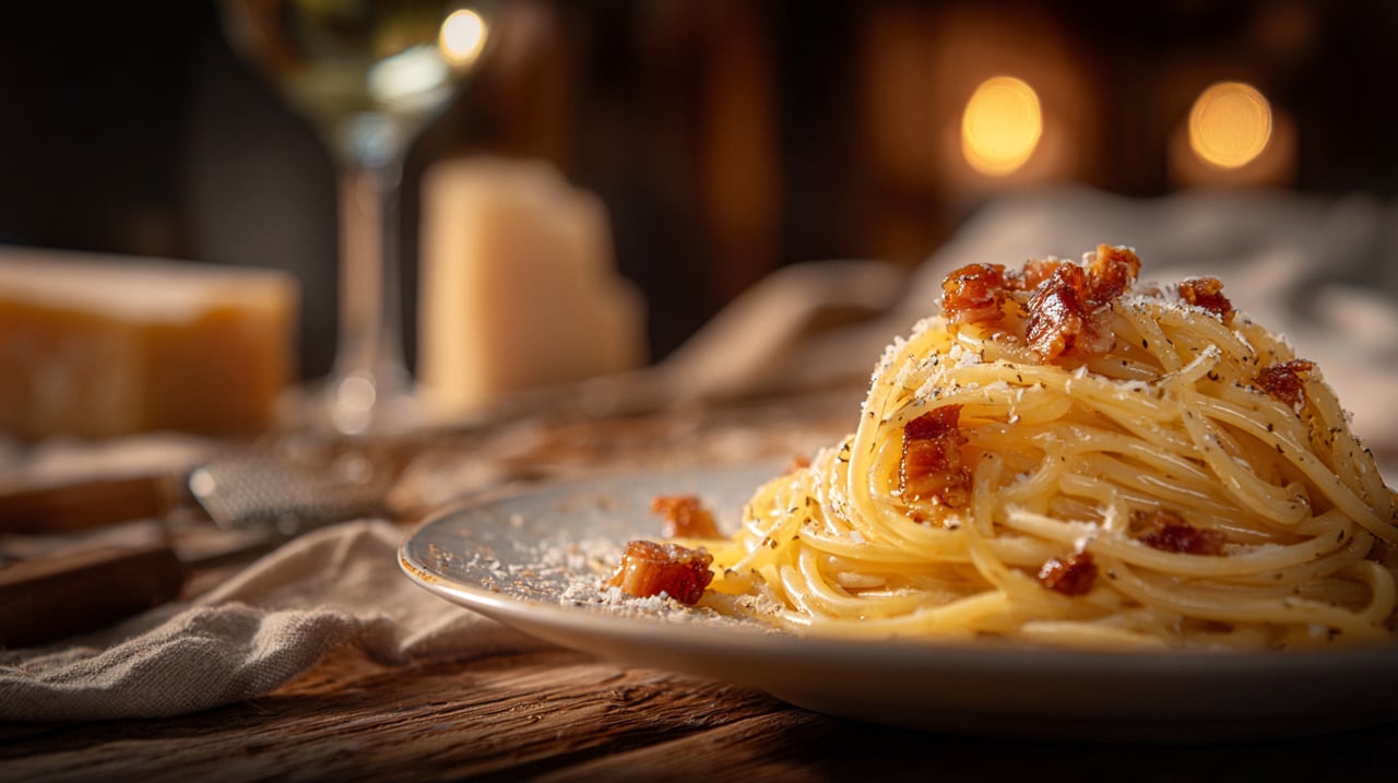 A história da carbonara permanece envolta em diferentes teorias que tentam explicar o surgimento desse prato icônico