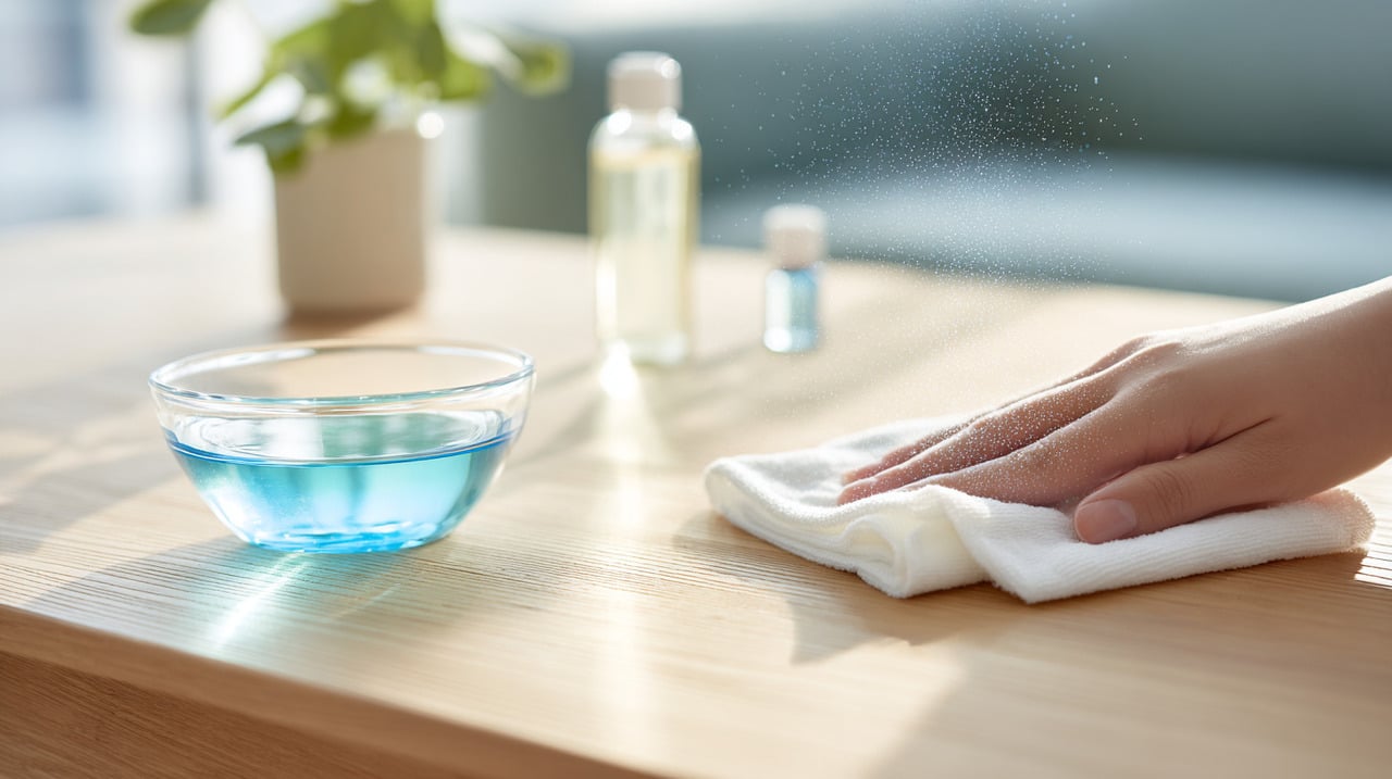 O processo de preparação e aplicação dessa solução de limpeza é extremamente simples e utiliza produtos que a maioria das pessoas já possui em casa