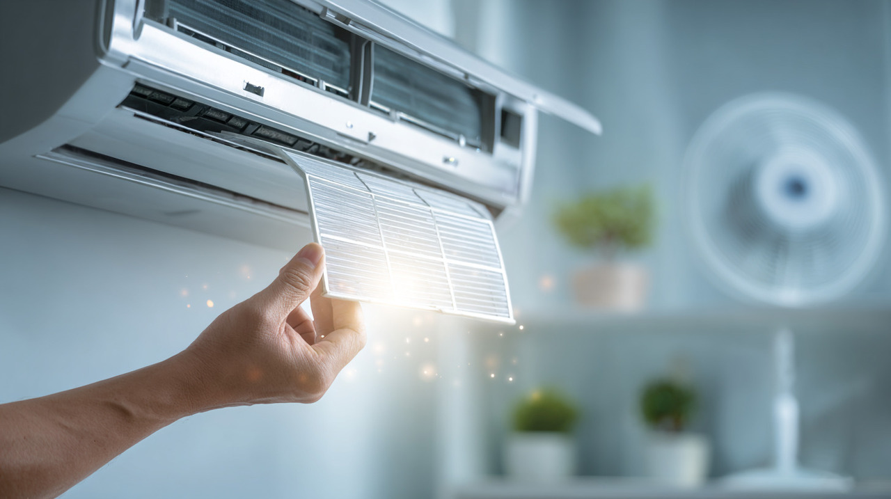 O ar-condicionado concentra diversos pontos onde sujeira e microrganismos se acumulam ao longo dos meses sem uso