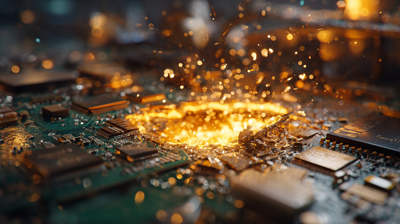 Entre os itens mais ricos em ouro estão as placas de circuito impresso e os processadores de computadores e celulares antigos