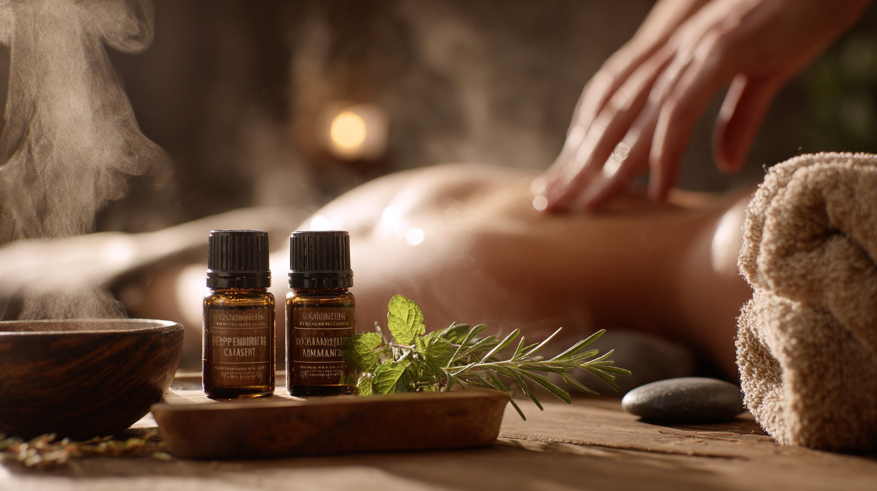 Os óleos essenciais são amplamente utilizados para ajudar a aliviar a tensão muscular