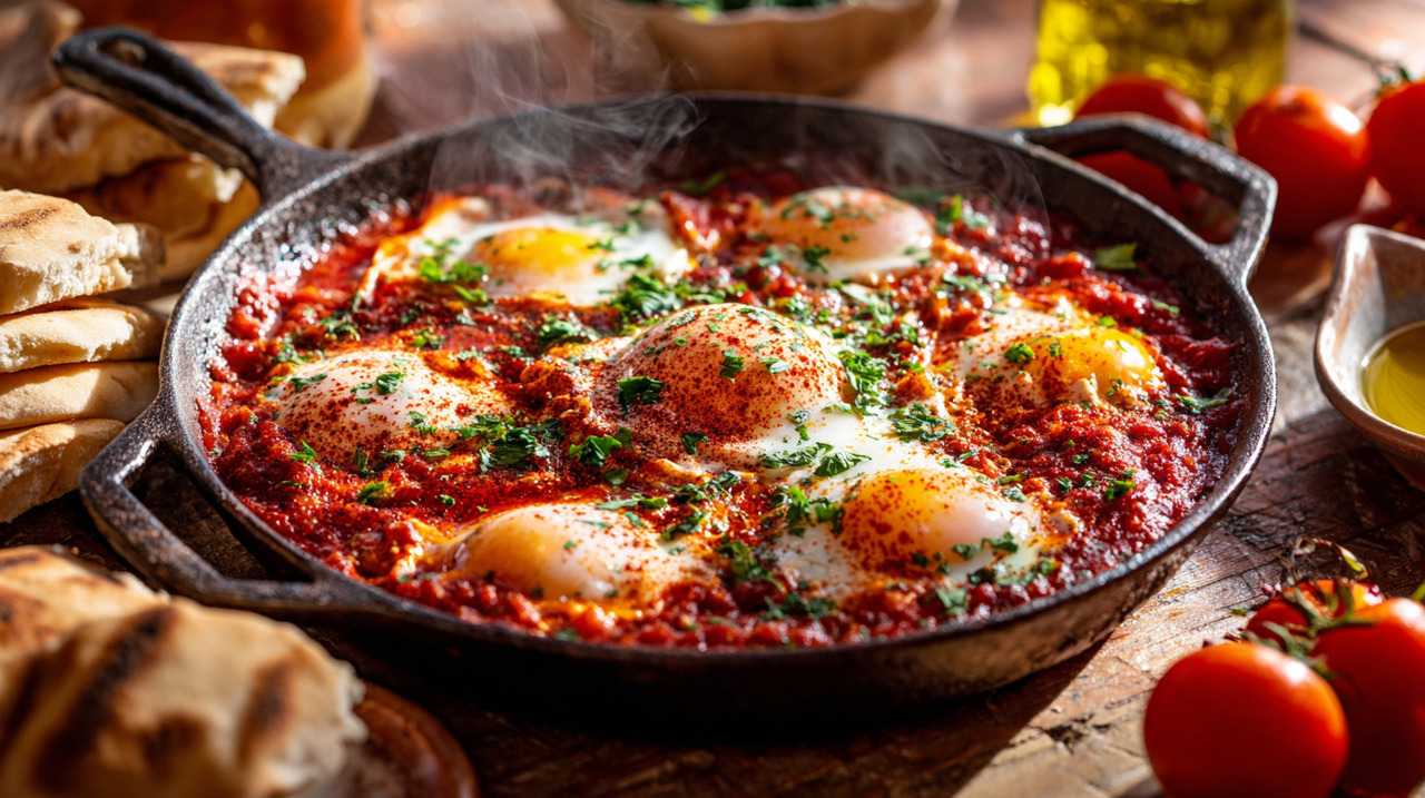 O shakshuka é a resposta para quem busca uma receita prática sem abrir mão do sabor autêntico