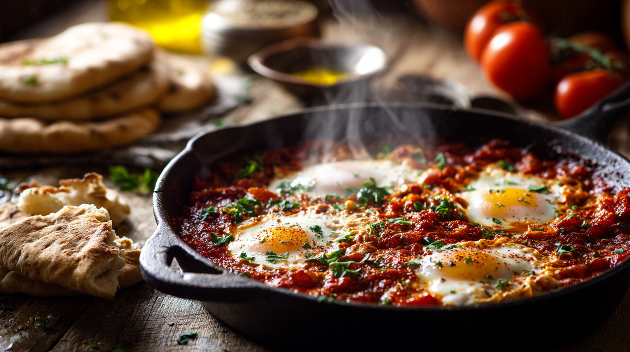 O shakshuka é a resposta para quem busca uma receita prática sem abrir mão do sabor autêntico