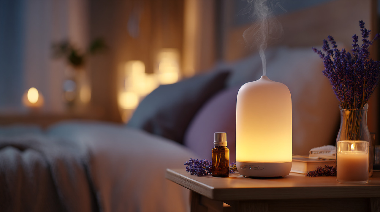 A lavanda contém compostos aromáticos como o linalol e o acetato de linalila