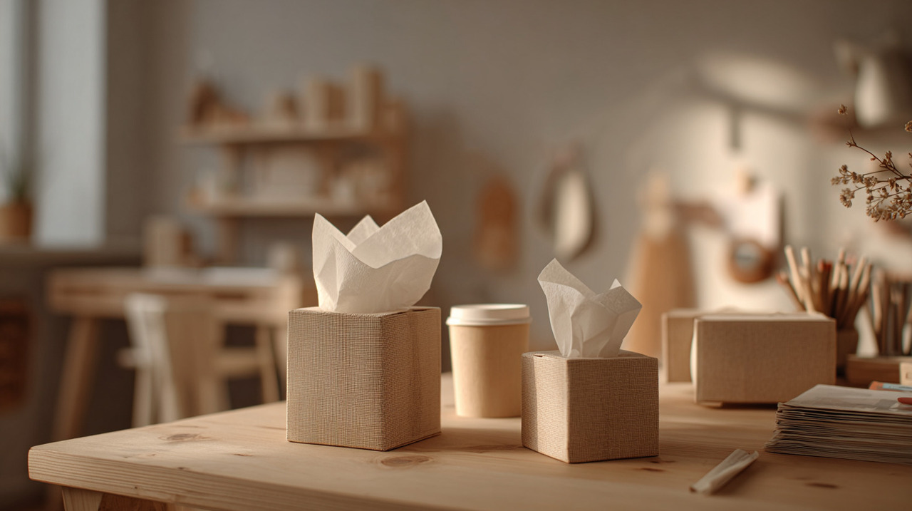 Corte um lenço de papel ao meio com uma faca... O modo de usar é "revelador" e "uma ótima ideia".