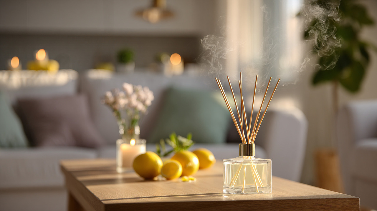 A sala de estar costuma ser um ambiente de convívio e descanso, onde fragrâncias confortáveis fazem toda a diferença