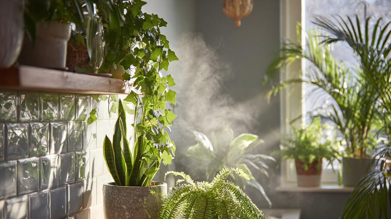 Certas espécies possuem a capacidade natural de retirar umidade excessiva do ambiente através de suas folhas