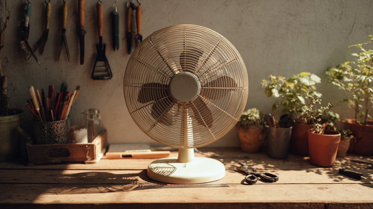 Muitos desconhecem que a base de um ventilador de pé, normalmente feita com materiais resistentes