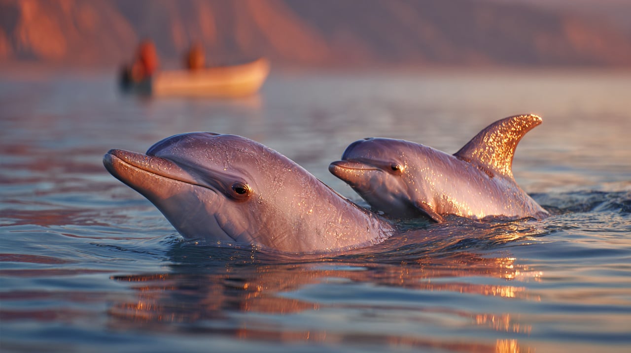 Tudo começou quando Ian Stubbs avistou a mãe e o filhote em dificuldade num canal de maré próximo a Kilmacleague.