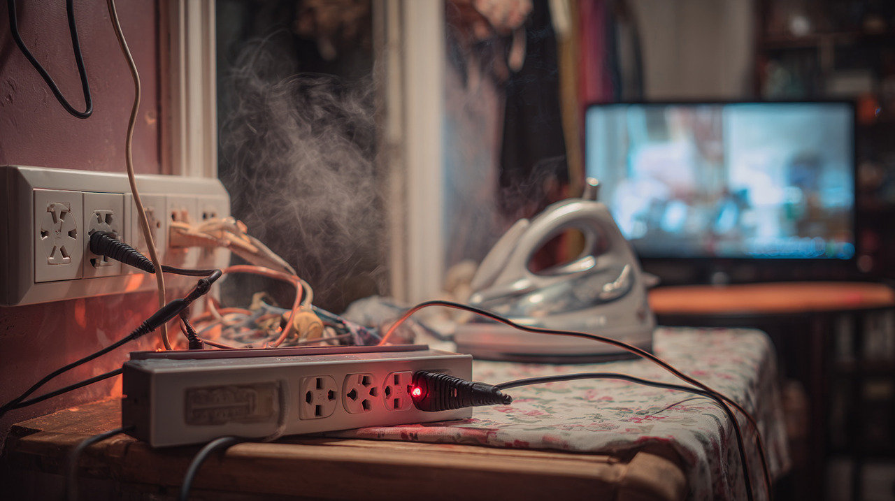 Quando o limite de carga é ultrapassado, existe o risco de superaquecimento na fiação