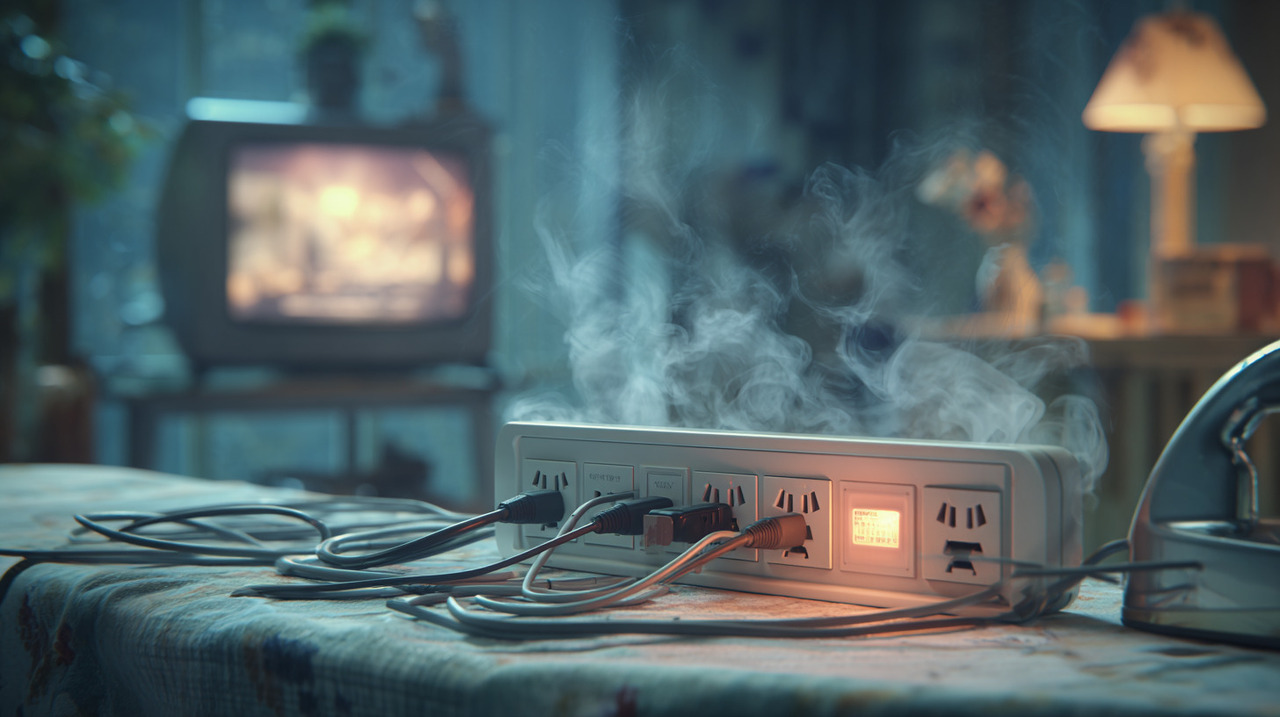 Quando o limite de carga é ultrapassado, existe o risco de superaquecimento na fiação