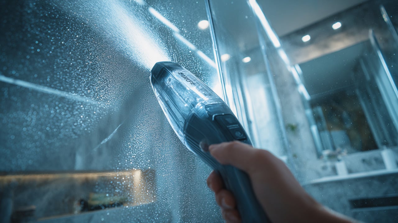 O diferencial desse aparelho é que, em vez de espalhar a água como panos e sprays convencionais