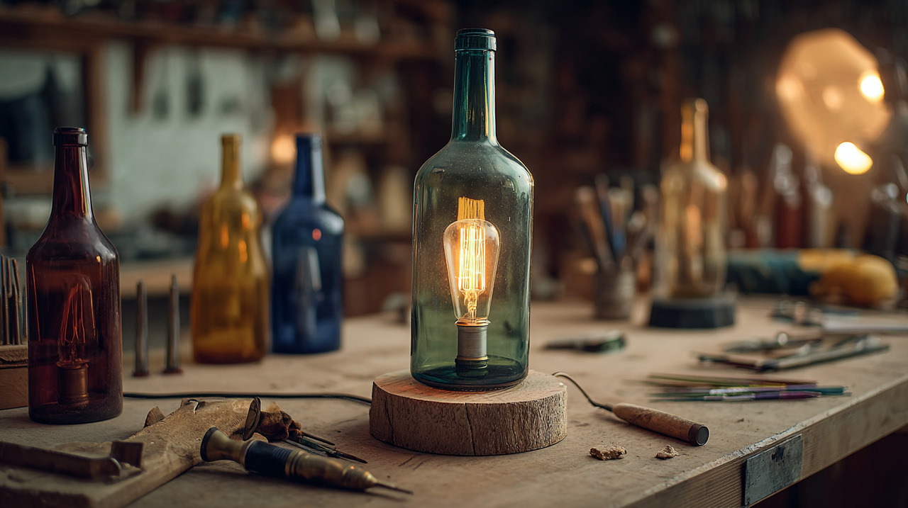 A seleção da garrafa certa interfere diretamente no resultado da luminária