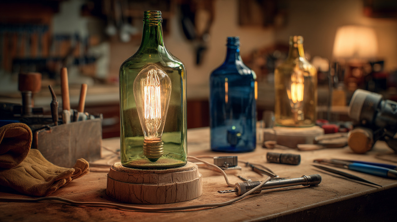 A seleção da garrafa certa interfere diretamente no resultado da luminária