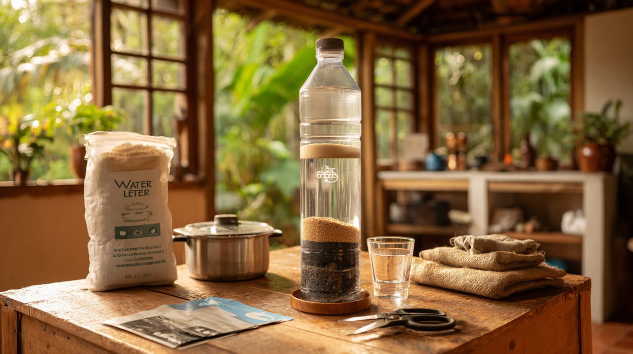 Antes de iniciar a construção de um filtro doméstico, é fundamental analisar a procedência da água