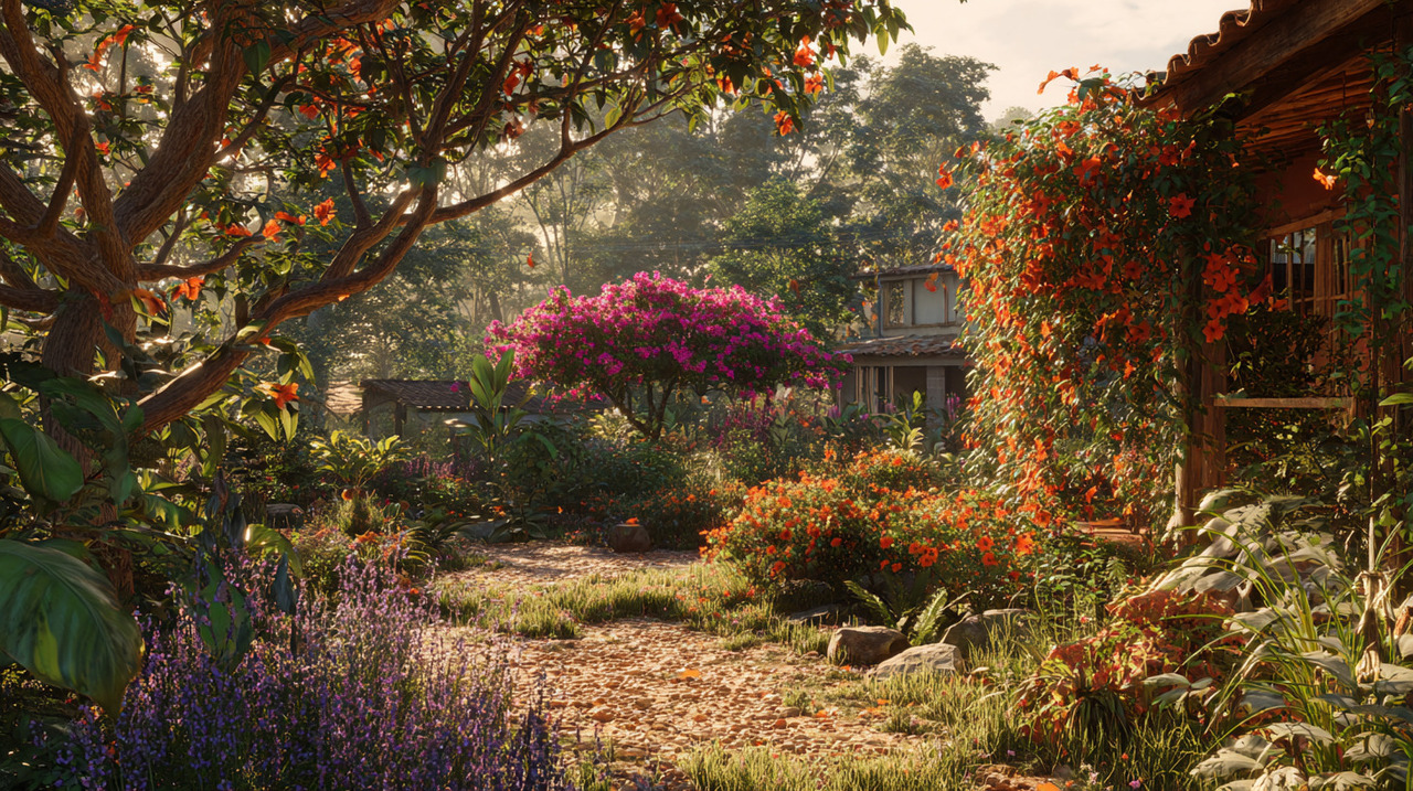 Plantas nativas ou cultivadas para o clima local exigem menos manutenção e consomem menos água