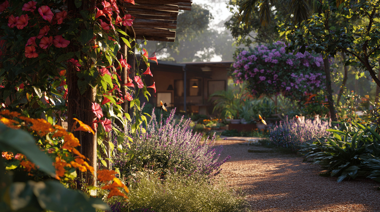 Plantas nativas ou cultivadas para o clima local exigem menos manutenção e consomem menos água