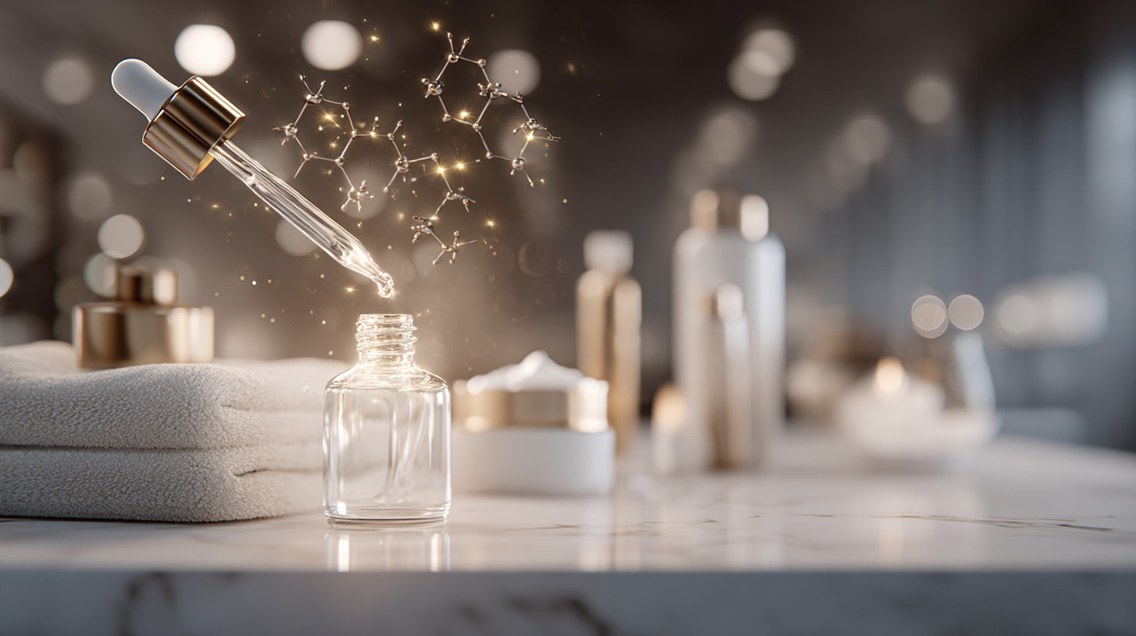 Peptídeos são pequenas cadeias de aminoácidos, semelhantes a fragmentos de proteínas, importantes para diversas funções do organismo, inclusive na pele