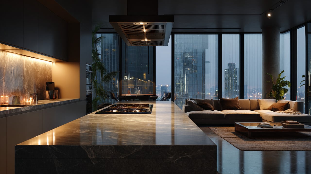 O mercado imobiliário brasileiro adotou a cozinha aberta como solução para apartamentos compactos