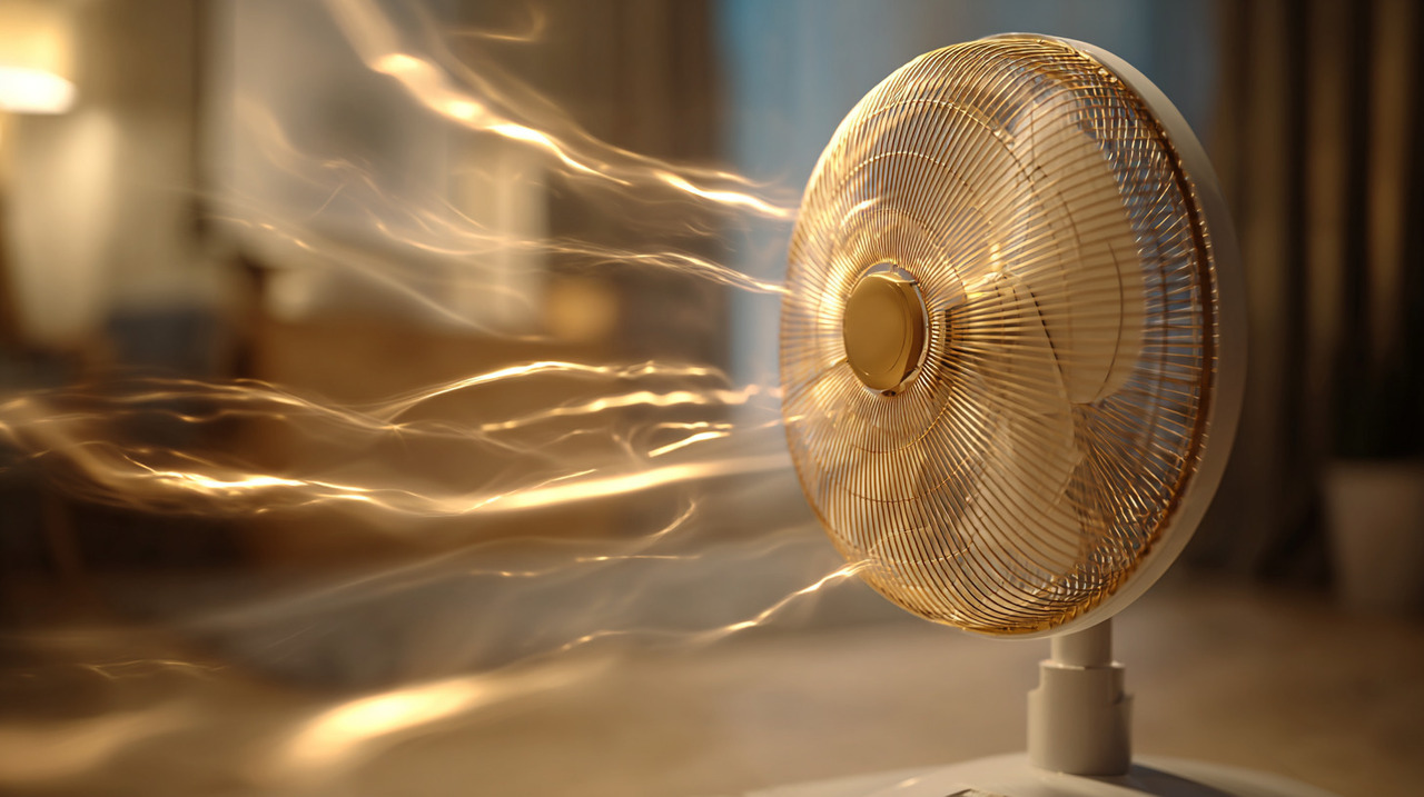 Quando o modo turbo em ventiladores é ativado, o motor e o conjunto de hélices operam com velocidade e torque acima do normal