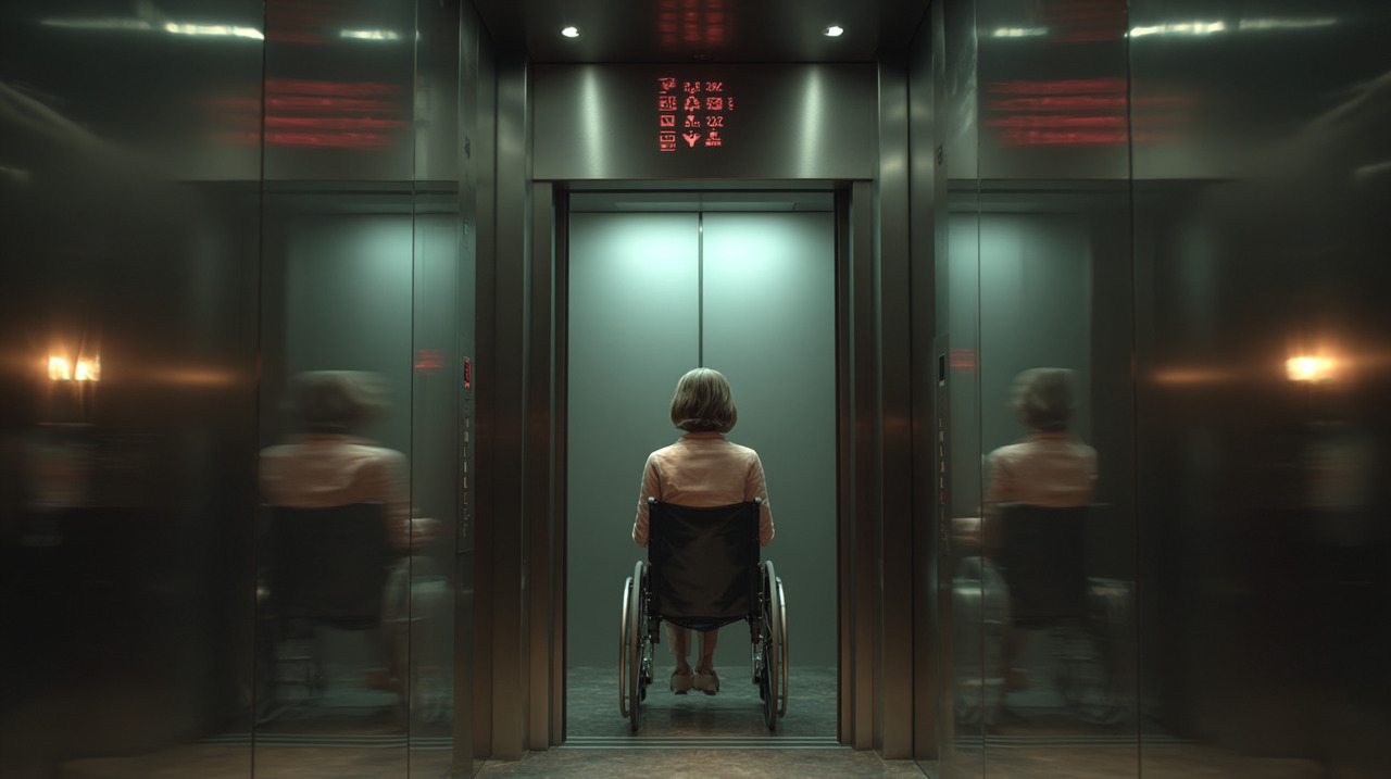 Historicamente, elevadores eram locais pequenos e fechados onde as pessoas podiam se sentir expostas