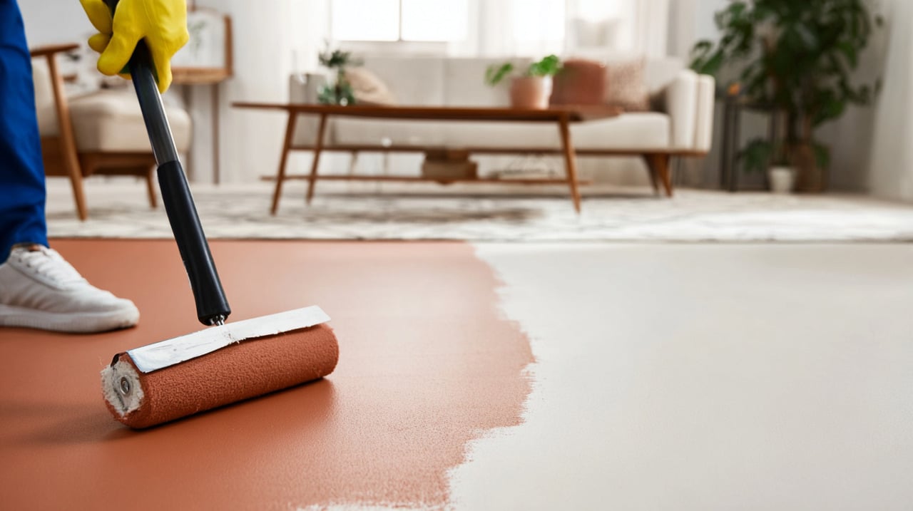 A pintura de piso resolve problemas de quem busca renovação rápida sem enfrentar quebra-quebra