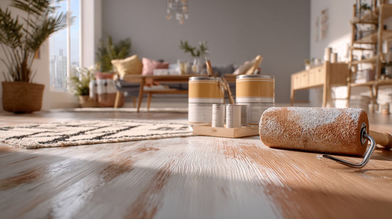 A pintura de piso resolve problemas de quem busca renovação rápida sem enfrentar quebra-quebra