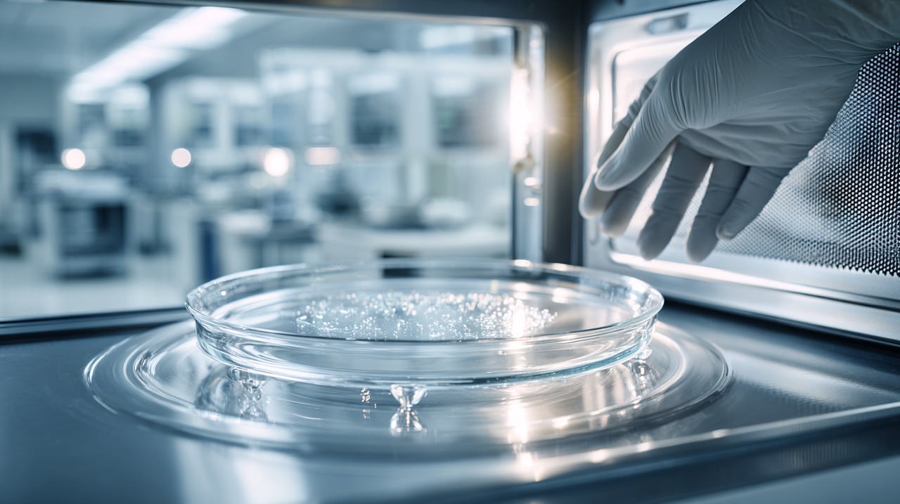 Quando o prato giratório apresenta rachaduras ou está quebrado, existe o perigo de fragmentação do vidro durante o funcionamento