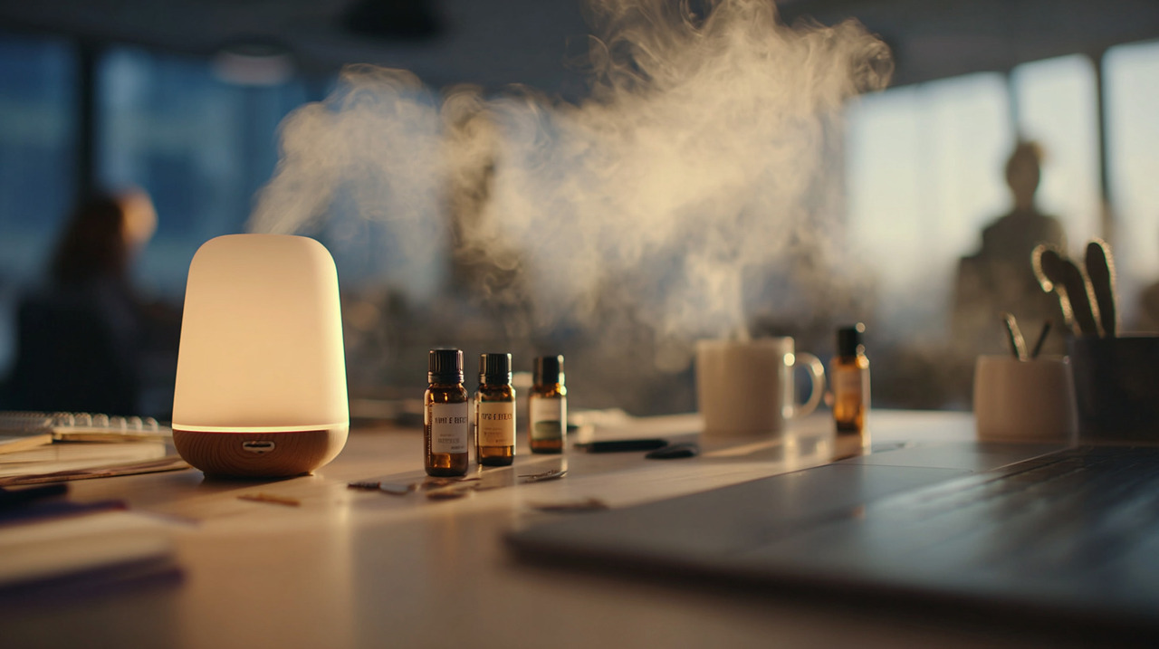 O uso regular de aromas como laranja doce e hortelã-pimenta no ambiente profissional pode potencializar a disposição mental e física