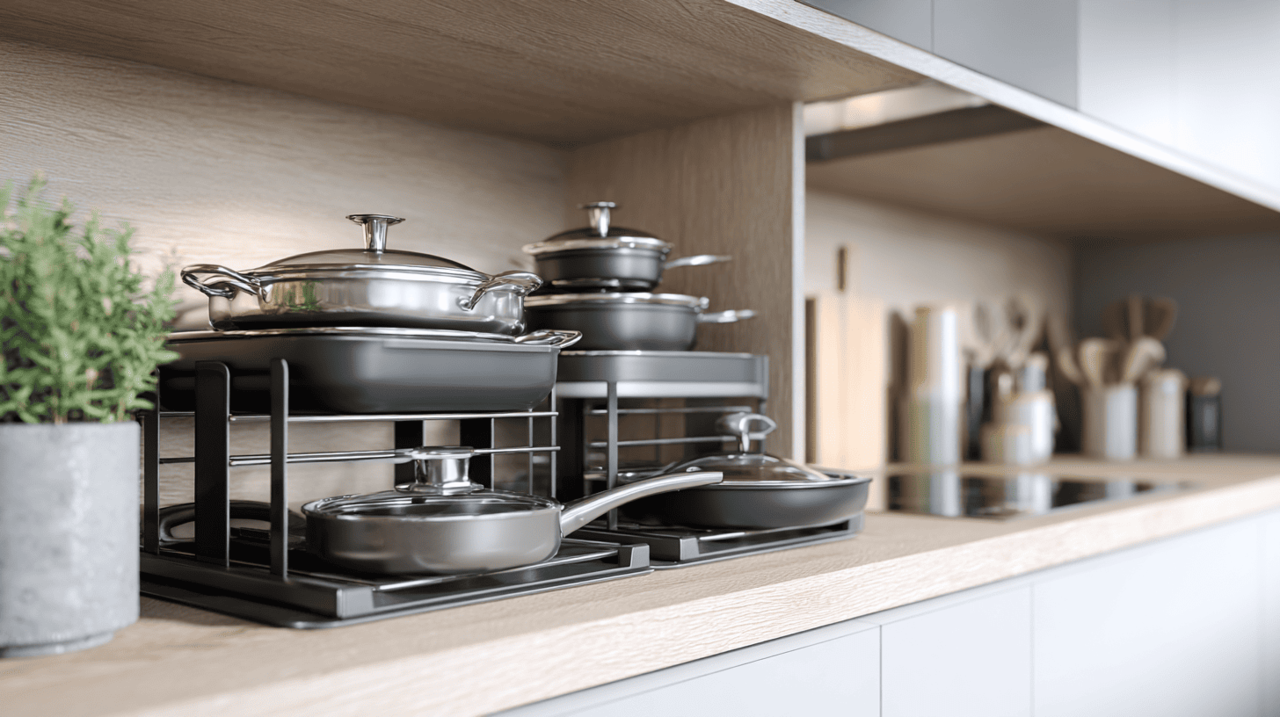 Com a limitação de espaço nos lares atuais, métodos convencionais já não satisfazem quem deseja uma cozinha bem arrumada