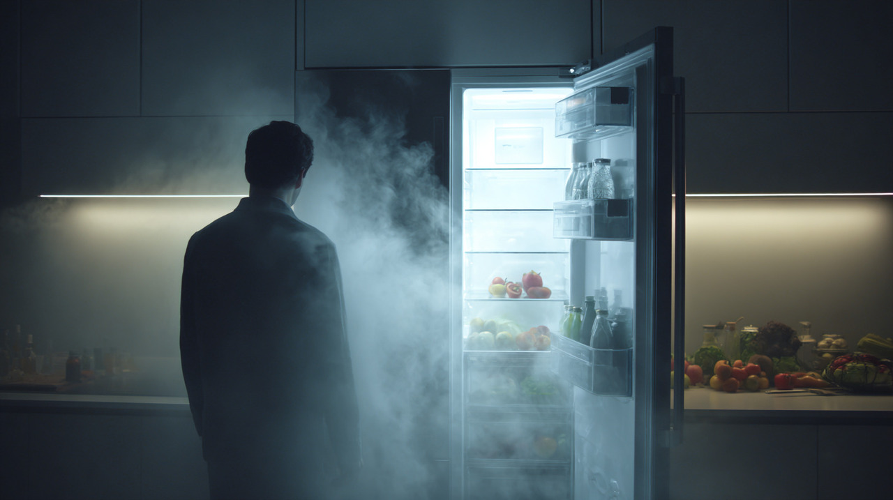 Cada vez que a porta é aberta, o ar frio sai e o ar quente entra