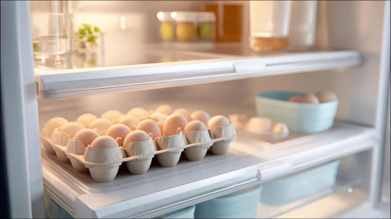 A porta do refrigerador é o local mais suscetível a mudanças bruscas de temperatura, já que cada abertura gera exposição ao ar externo
