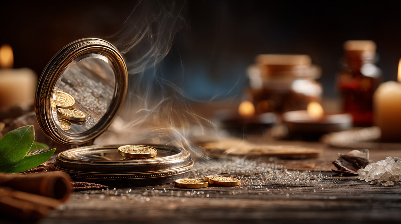 Simpatia do espelho e da moeda para multiplicar a sorte