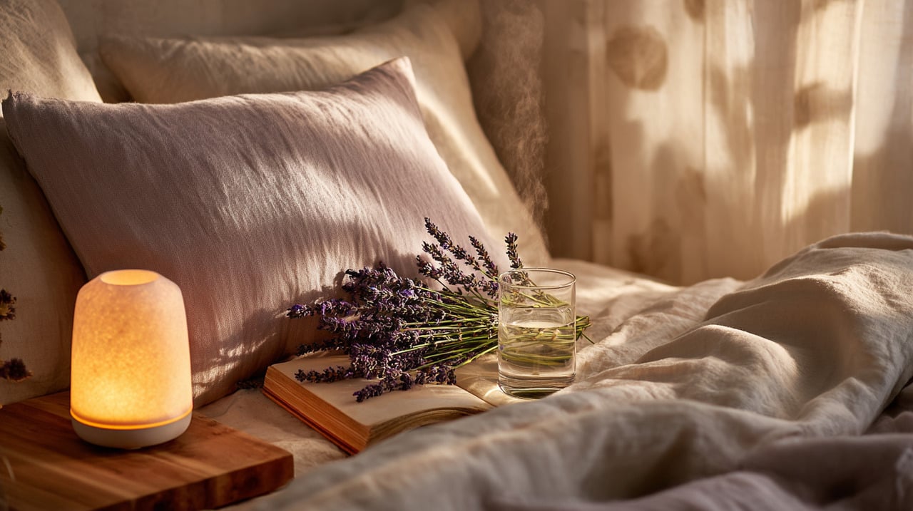 O contato com o aroma da lavanda desencadeia processos no sistema nervoso que favorecem o relaxamento