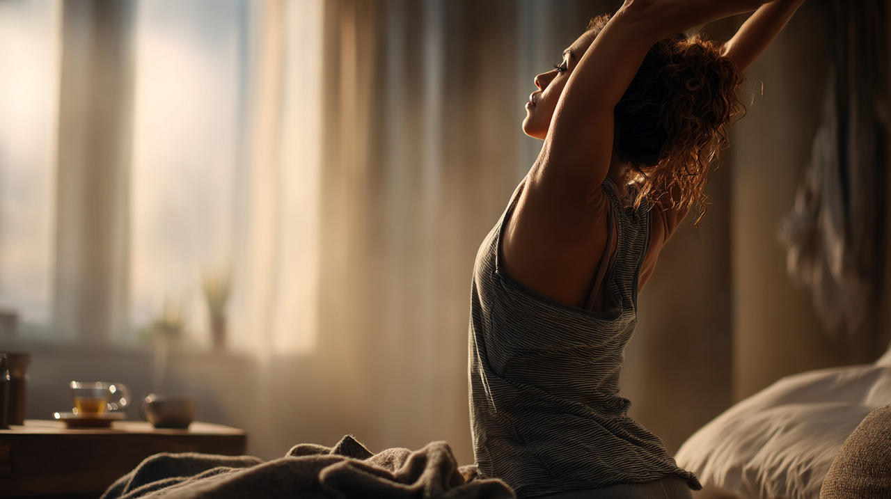 Incorporar o alongamento matinal regularmente auxilia não apenas na diminuição de tensões acumuladas