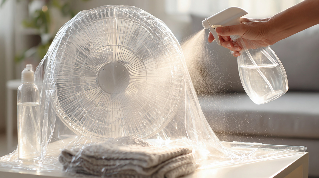 A preparação para essa limpeza de ventilador exige apenas itens básicos que você provavelmente já tem em casa