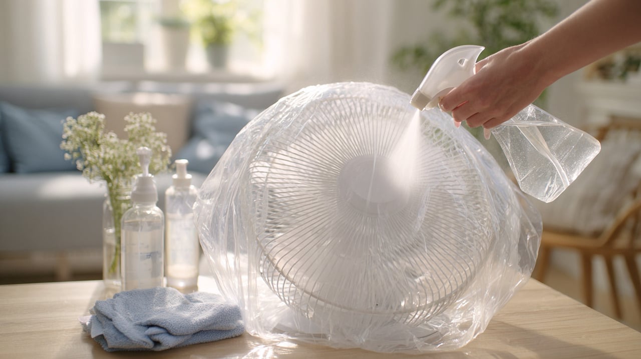 A preparação para essa limpeza de ventilador exige apenas itens básicos que você provavelmente já tem em casa