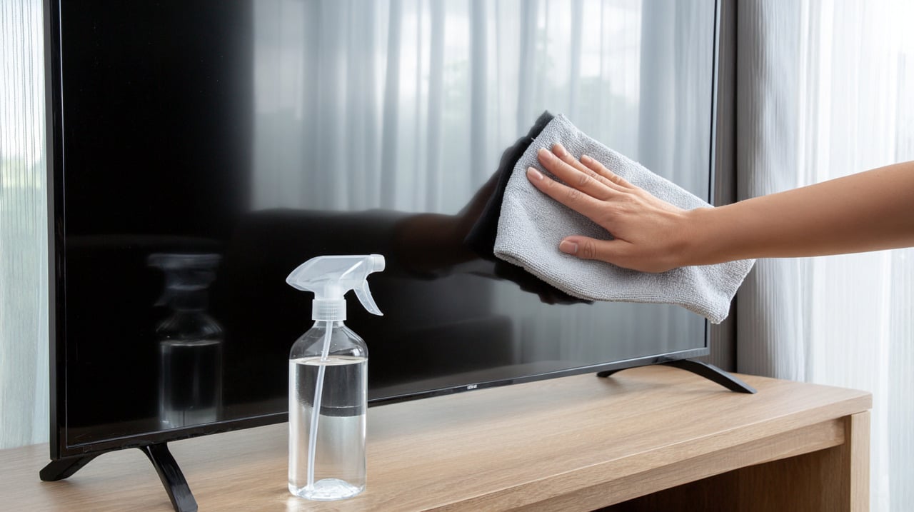 A composição química de diversos produtos domésticos reage negativamente com as camadas protetoras das telas de TV modernas