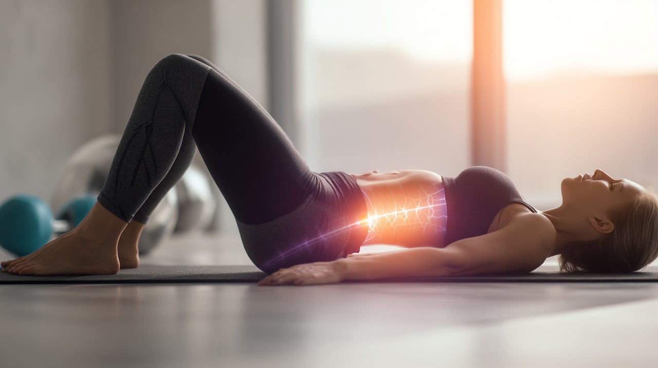 A ponte fortalece o core, conjunto de músculos que envolve abdômen, lombar e quadris