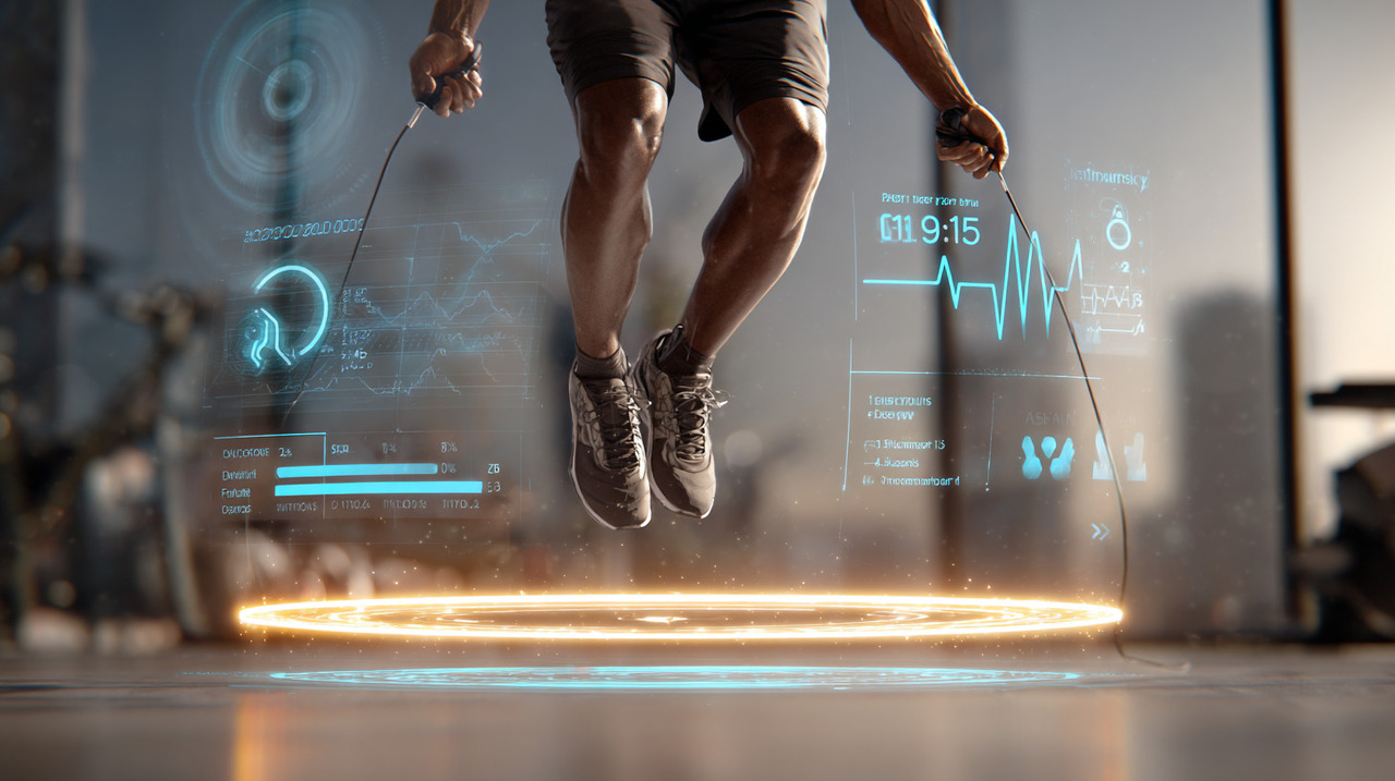 Quando a corda entra em movimento e o corpo acompanha com saltos contínuos, há rápida elevação do consumo de energia