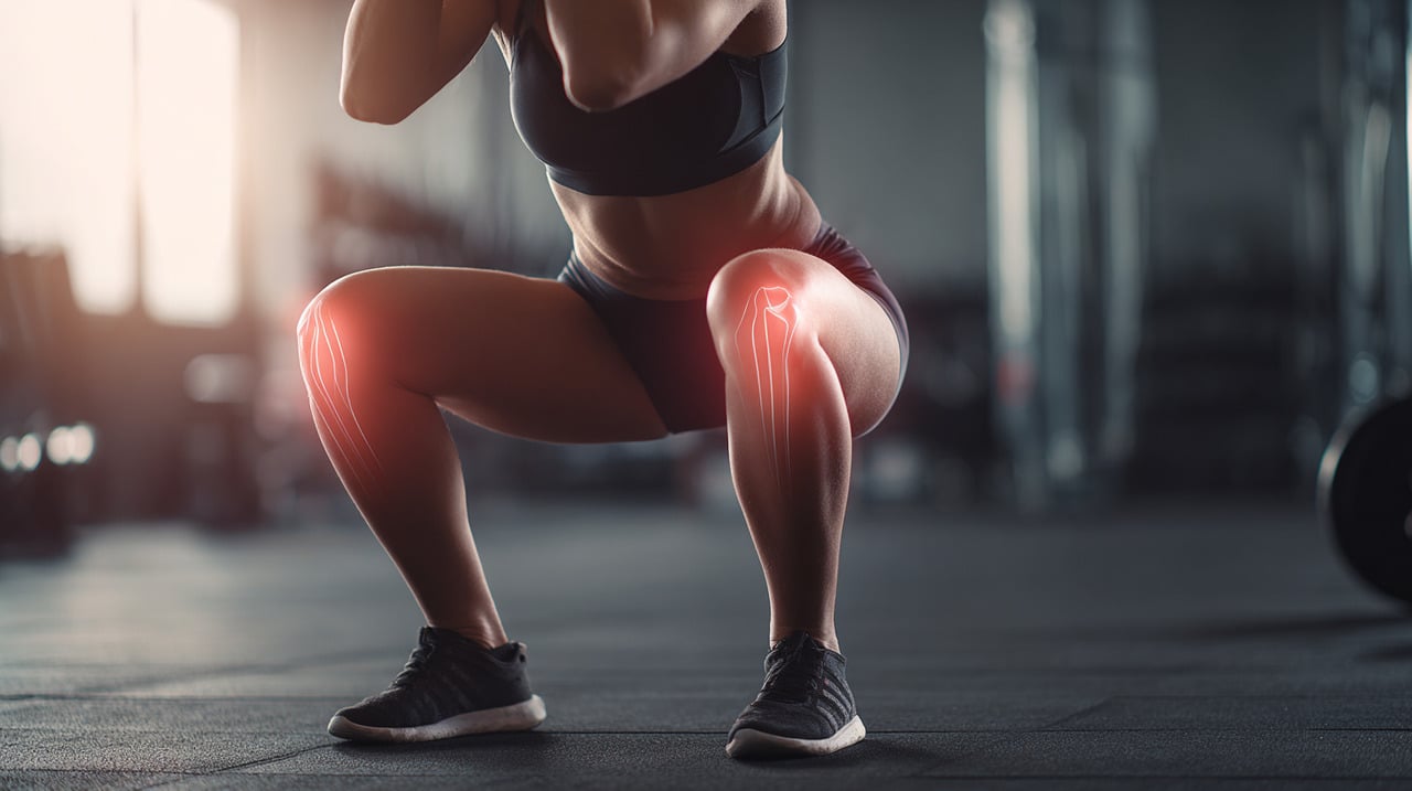 Durante a execução, o agachamento exige esforço de grandes grupos musculares