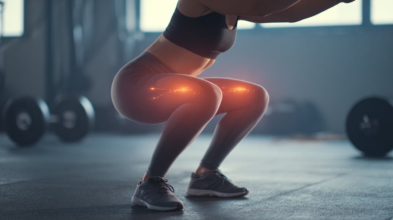 Durante a execução, o agachamento exige esforço de grandes grupos musculares