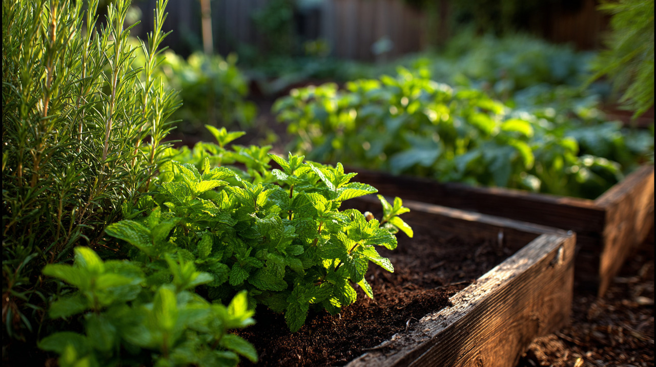A hortelã representa o exemplo mais clássico de planta invasora em espaços limitados